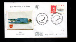 FDC 1991 J O ALBERTVILLE - LUGE - 1990-1999