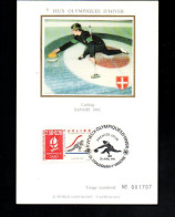 CARTE MAXIMUM 1991 JEUX OLYMPIQUES ALBERTVILLE - CURLING - 1990-1999