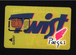 Twist  Paegas Gsm  Glued Chip Sim Card - Lots - Collections