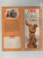 TWA City Map Of Rome Dépliant - Ohne Zuordnung
