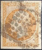 N°16 Napoléon 40c Orange. Oblitéré Losange PC N°1490 Hasparren - 1853-1860 Napoléon III.