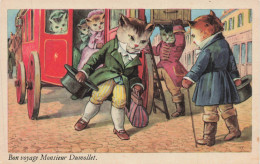 ILLUSTRATEURS - S29317 - Bon Voyage Monsieur Dumolley - Chat - Animaux Habillés - 1900-1949