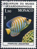 Monaco Poste Obl Yv:1483/1487 Poissons Du Musée Océanographique Monaco (Beau Cachet Rond) - Gebruikt