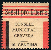 Lérida - Guerra Civil - Em. Local Republicana - Cervera - Allepuz ** 4 - "10 Cts. Segell Pro Guerra" - Republican Issues