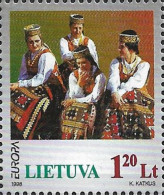 Lietuva 1998: EUROPA (folk Costumes) Michel-Nr. 664 Yvert-n° 580 ** MNH With Marginal TAB (not Visible Here) - Kostüme
