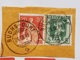 Tellknabe Und Helvetia Mit Schwert - Used Stamps