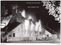 Cpm N°8 Film " Le Jour Le Plus Long", "the Longuest Day", D Day 6 Juin 1944, Incendie à  Ste Mère église - Guerre 1939-45