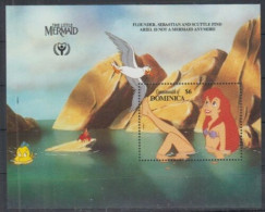 Dominica - 1991- Disney: The Litle Mermaid - Yv Bf 177 - Disney