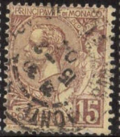 Monaco Poste Obl Yv:  24 Mi:24 Prince Albert Ier (TB Cachet à Date) 15-2-04 - Used Stamps