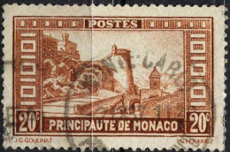 Monaco Poste Obl Yv: 120 Mi:121 La Montée Au Palais Rampe Major (Dents Courtes) - Used Stamps