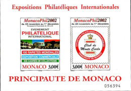 Monaco Bloc N** Yv:88 Expositions Philatéliques Internationales - Blocks & Kleinbögen