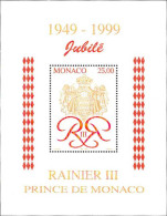 Monaco Bloc N** Yv:80 Jubilé Rainier III 1949-1999 - Blocs