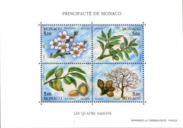 Monaco Bloc N** Yv:60 Mi:57 Les 4 Saisons De L'amandier - Blocks & Sheetlets