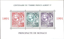 Monaco Bloc N** Yv:53 Mi:51 Centenaire Du Timbre Prince Albert - Blocs