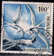 Monaco Avion Obl Yv: 66 Mi:502B Sternes (TB Cachet à Date) 17-11-1956 - Airmail