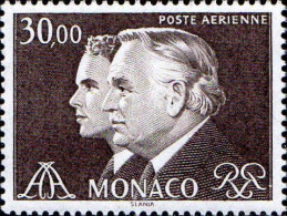 Monaco Avion N** Yv:104 Mi:1672 Rainier III & Prince Albert - Luftfahrt