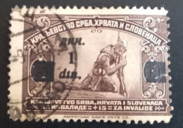 #17   GIRL FROM KOSOVO-OVERPRINT-1 DIN - FOR INVALIDS-SHS-YUGOSLAVIA-1922 - Used Stamps
