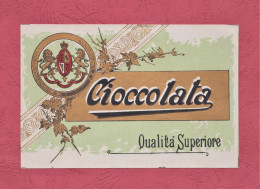Label New, Etichetta Nuova- Cioccolata . Qualità Superiore. 130x 87mm- - Sonstige & Ohne Zuordnung