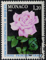 Monaco Poste Obl Yv:1200 Mi:1394 Concours International De Bouquets Rose (TB Cachet Rond) - Oblitérés