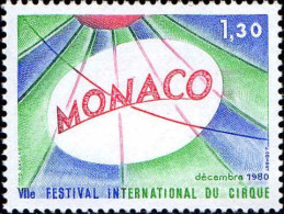 Monaco Poste N** Yv:1248 Mi:1444 Festival International Du Cirque - Ungebraucht