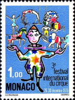 Monaco Poste N** Yv:1078 Mi:1250 Festival International Du Cirque - Neufs