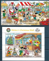 Dominica - 1988 - Disney: Mickey's Christmas Mall - Yv 1067/74 + Bf 139/40 - Disney