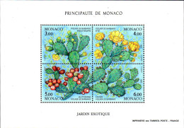 Monaco Bloc N** Yv:55 Les 4 Saisons Du Figuier De Barbarie (Thème) - Cactusses