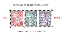 Monaco Bloc N** Yv:53 Centenaire Du Timbre Prince Albert (Thème) - Familles Royales