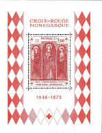 Monaco Bloc N** Yv: 7 Mi:5 Croix-Rouge Ste Barbe Ste Dévote Ste Agathe (Thème) - Red Cross