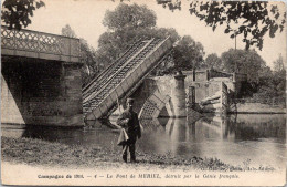 95 MERIEL - Le Pont De Mériel Détruit Par Le Génie Français - Meriel