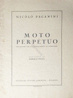 Spartiti - N. Paganini - Moto Perpetuo Per Violino Con Acc. Di Piano - Ed. 1942 - Non Classés