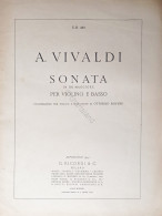 Spartiti - A. Vivaldi - Sonata In Re Maggiore Per Violino E Basso - 1944 Ricordi - Unclassified