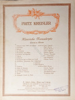 Spartiti - Siciliano Per Violino E Piano Di Francois Francoeur - Kreisler - 1910 - Unclassified