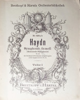 Spartiti - J. Haydn - Abschieds - Symphonie Fis Moll - Violino I - Primi '900 - Non Classés