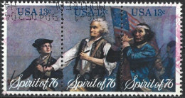 United States 1976. Scott #1631a (U) American Bicentenial, The Spirit Of 1976 (Complete Set) - Used Stamps
