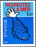 Monaco Poste N** Yv:1264 Mi:1464 Respectez La Mer (Thème) - Protection De L'environnement & Climat