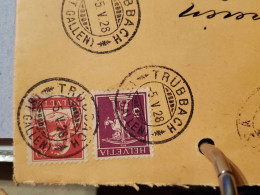 Tellknabe Und Tellbrustbild 1928 - Cartas & Documentos