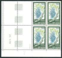 TAAF - N°244 FLORE - BLOC DE 4 - COIN DATE 29.9.98 - Unused Stamps