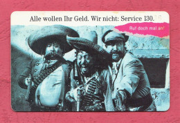 Germany, Germania- Alle Wollen Ihr Geld. Service 130. Used Phone Card With Chip, 12DM. Exp. 10.91 Telekom. - P & PD-Series : Taquilla De Telekom Alemania