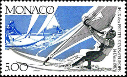 Monaco Poste N** Yv:1580 Mi:1809 Jeux Des Petits Etats D'Europe Voile (Thème) - Voile