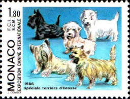 Monaco Poste N** Yv:1530 Mi:1756 Terriers D'écosse (Thème) - Dogs