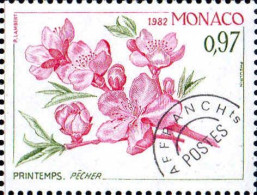 Monaco Préo N** Yv: 74/77 Les 4 Saisons Du Pêcher (Thème) - Arbres