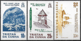 1985 Tristan Da Cunha Shipwrecks 3v. MNH SG. N. 386/88 - Autres & Non Classés