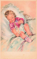 ILLUSTRATEURS - S29333 - Série Bébés - Bébé Dormant Et Tenant Son Biberon - 1900-1949