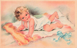 ILLUSTRATEURS - S29334 - Série Bébés - Bébé Se Tenant Sur Le Ventre - 1900-1949