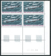 TAAF - N°268 POISSON LANTERNE BLOC DE 4 - COIN DATE 14.9.99 - Unused Stamps