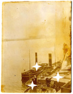 Remorqueurs Amarrés - Antwerpen - Anvers 1899 (± 10  9 Cm) Bateau, Ship, Boat, Port - Europe