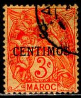 Maroc (Bur.Fr) Poste Obl Yv:22 Mi:22 Type Blanc (Beau Cachet Rond) - Used Stamps