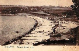 Carantec   P46   CPA 9X14          Plage Du Kélenn ( Défaut ) - Carantec