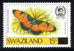 Swaziland - 1990 Butterflies 15c On 30c (**) # SG 580 - Swaziland (1968-...)